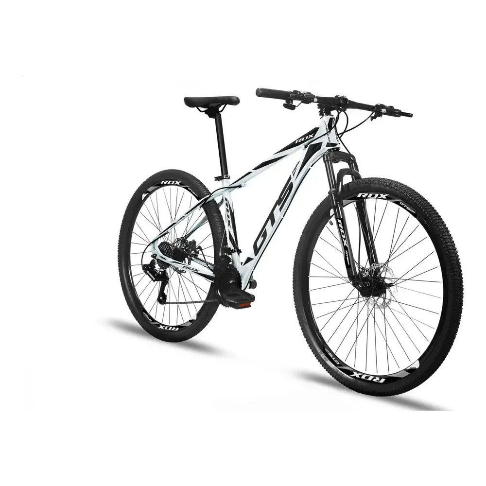 Bicicleta Aro 29 Gts Alumínio Rdx 24v Freio A Disco Cor Branco/preto Tamanho Do Quadro 19