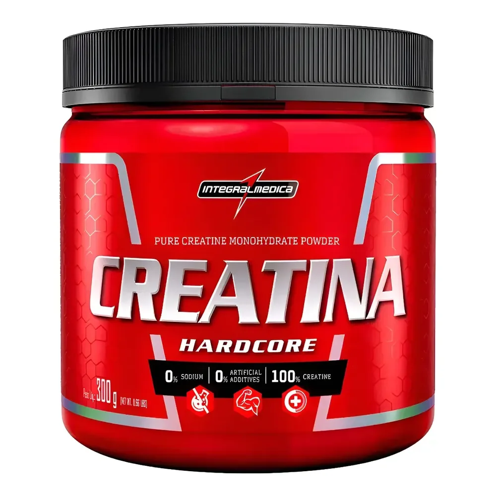 Creatina Hardcore 300g Integralmédica - Creatina Pura Neutro