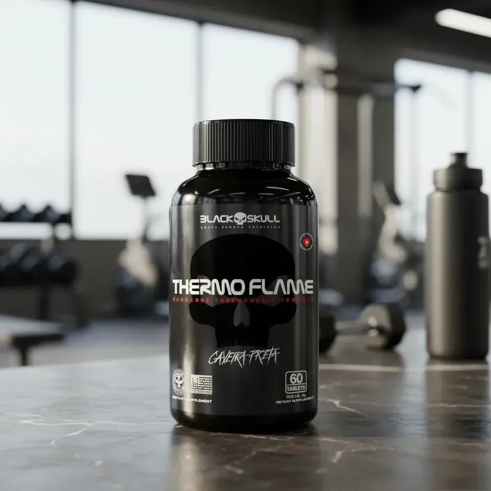 THERMO FLAME Caveira 360mg 60 Tabletes BLACKSKULL