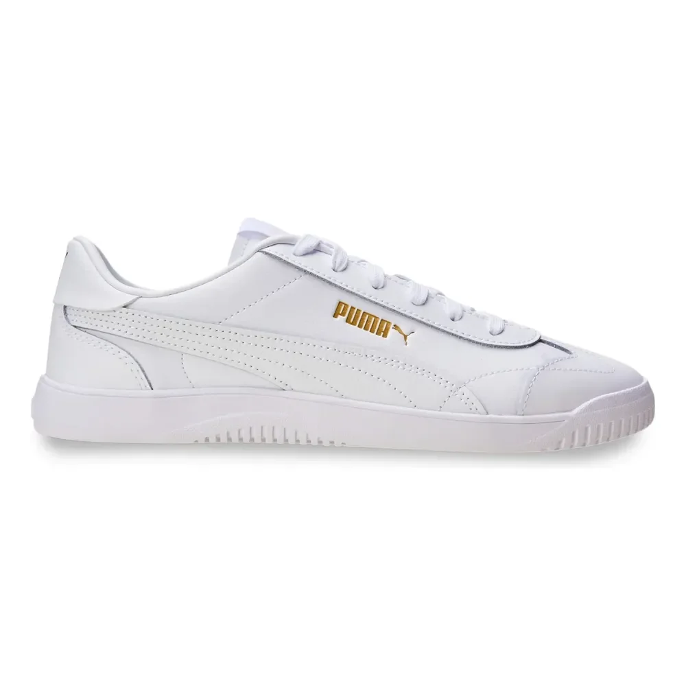 Tênis Masculino E Feminino Club 5v5 Puma Puma White-puma White-puma Gold Lisa 41 Eu