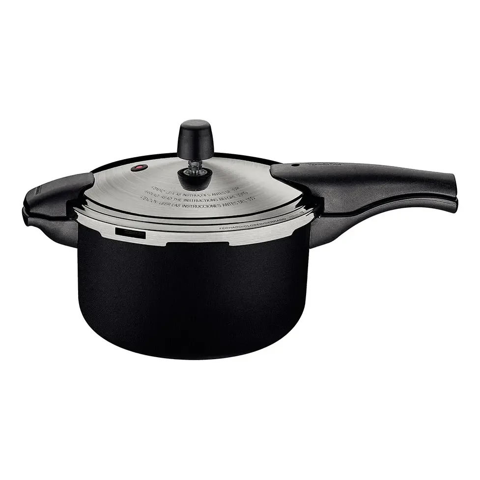 Tramontina 6,0l Vancouver 24 Cm Grande Panela De Pressão Preto