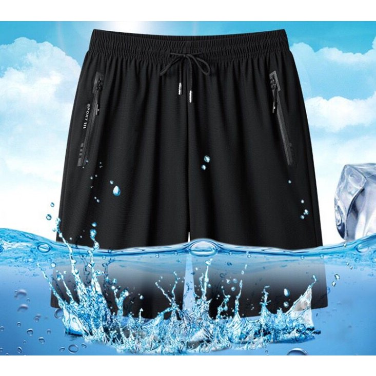 Bermuda Short Masculino  Praia 2 Bolsos Zíper Secagem Rápida