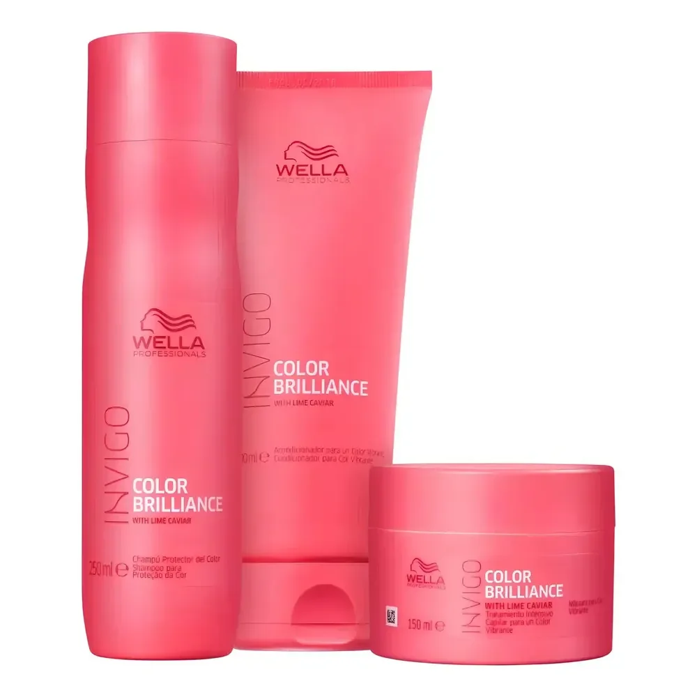 Kit Wella Brilliance Sh 250ml + Cond 200ml + Másc 150ml
