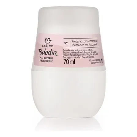 Tododia Desodorante Antitranspirante Roll-on Pele Uniforme