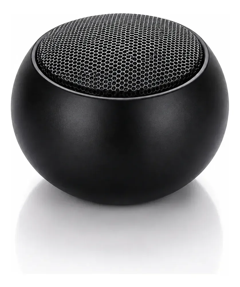Caixinha Som Bluetooth Tws Metal Mini Speaker Amplificada 3w Preto 127/220v