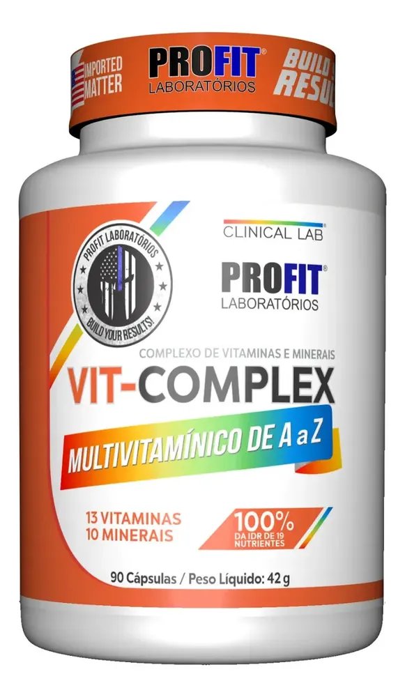 Multivitamínico Vit Complex A - Z 90 Capsulas - Profit Labs
