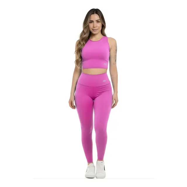 Conjunto Suplex Blackout Zero Transparência Legging E Croppe