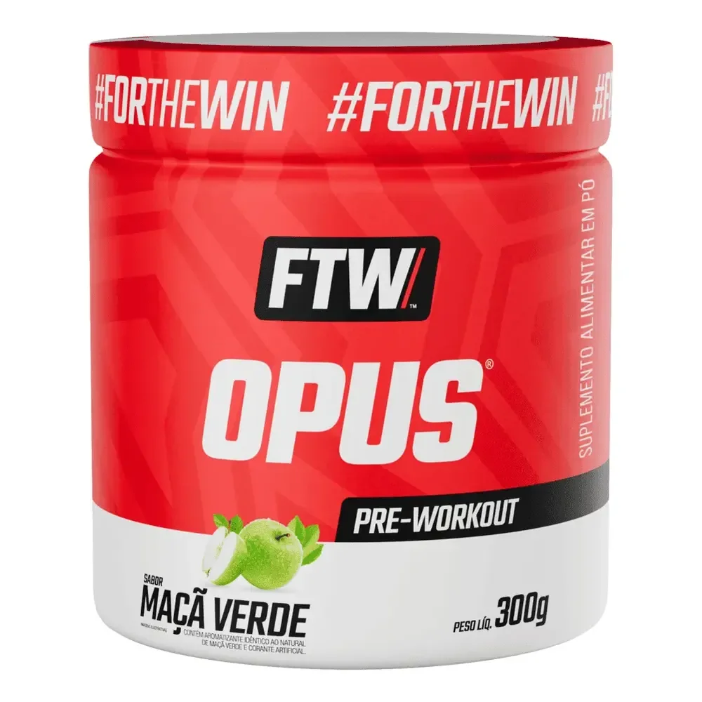 Opus Pré-workout 300g Sabor Maça Verde - Ftw Maçã Verde