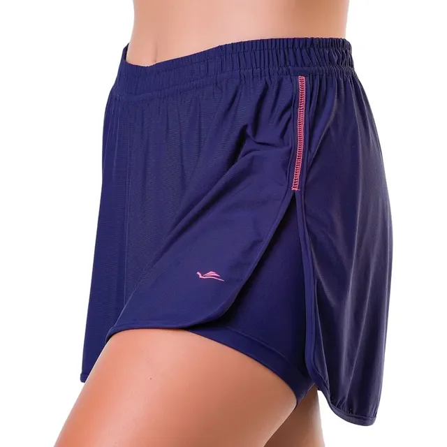 Short Feminino Academia Saia Fitness Corrida Poliamida Elite