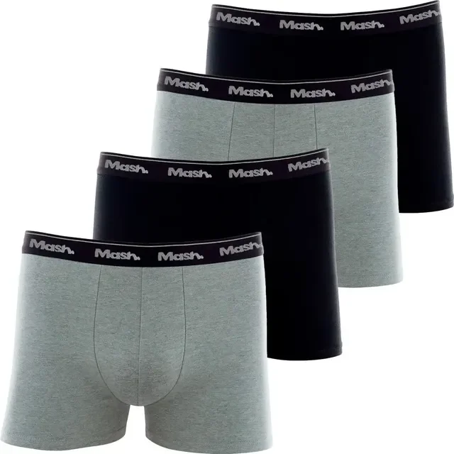 Kit 4 Cuecas Boxer Mash Algodão Box Confortável Original