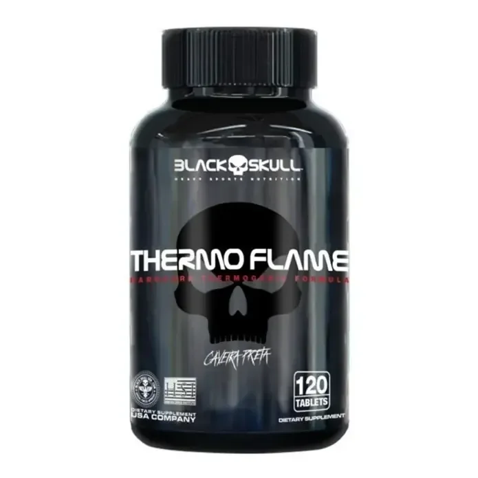 Thermo Flame 120 - Cafeína - O R I G I N A L - Black Skull Sabor Sem Sabor