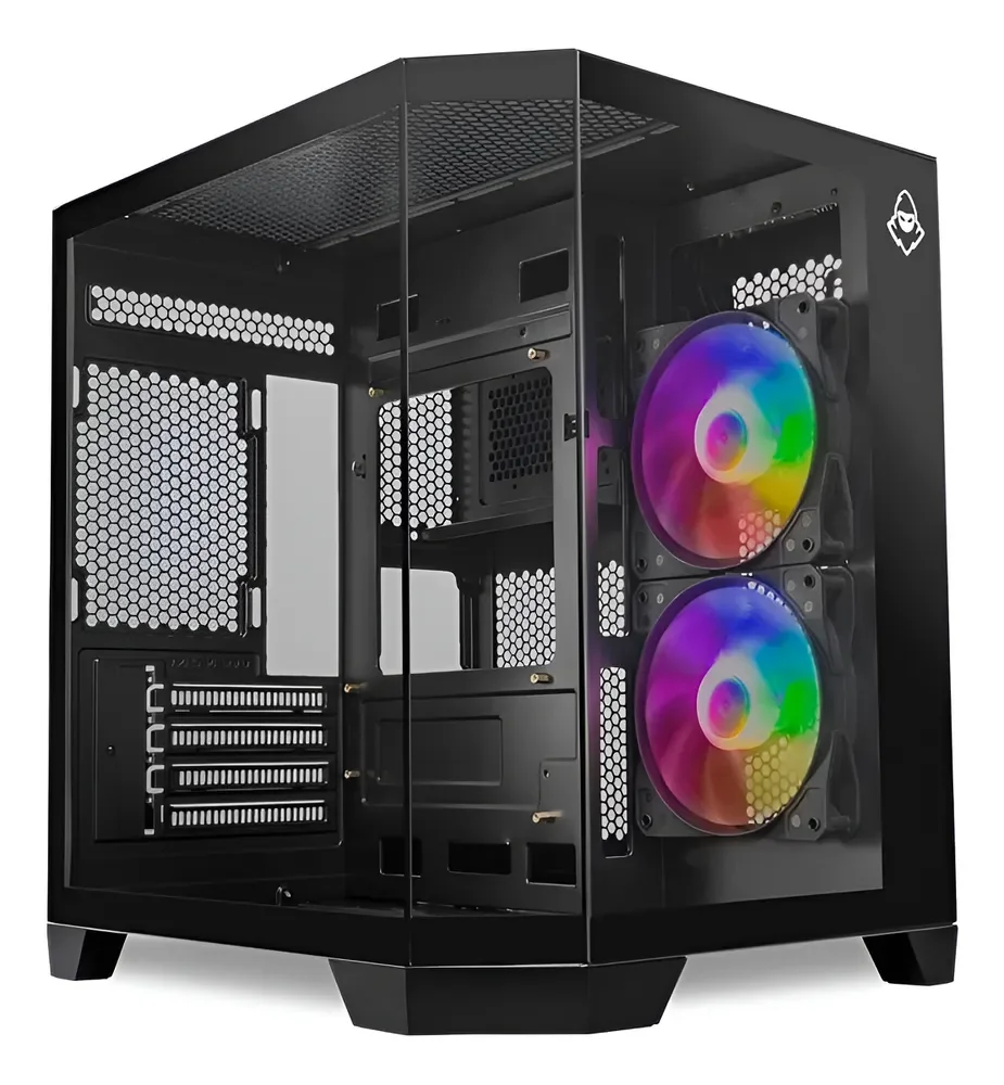 Gabinete Gamer Mancer Cv700b Minitower Lateral/vidro C/2fans