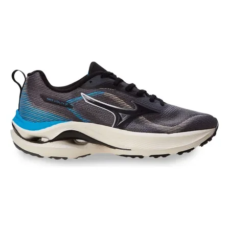 Tênis Esportivo Masculino Wave Vitality 7 Mizuno Chumbo/turquesa Lisa 41 Br