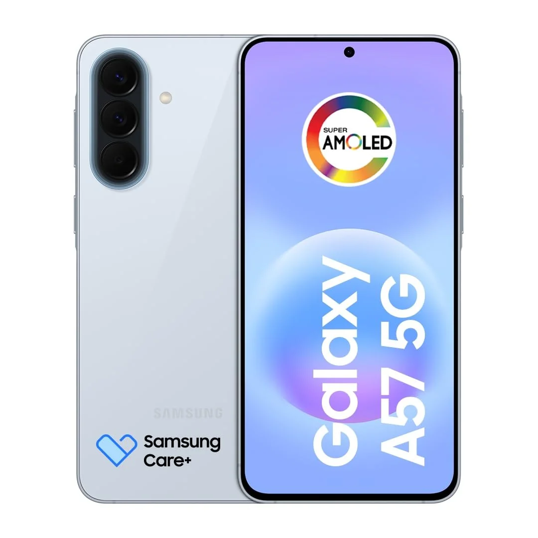 Celular Samsung Galaxy A57 5G 128GB, 8GB RAM, Recursos AI (Azul Claro)