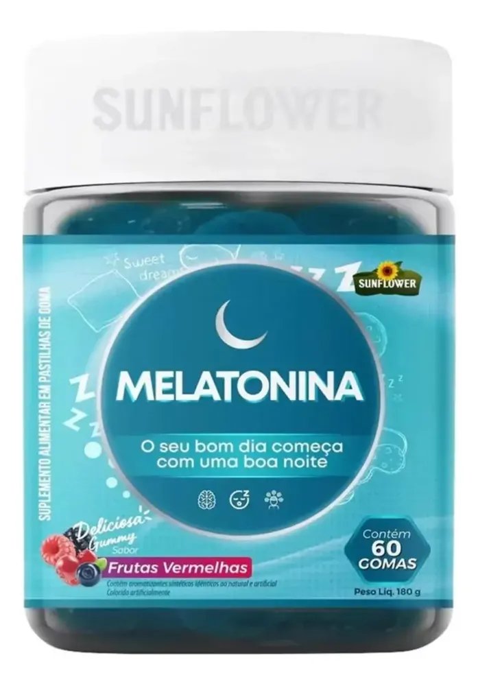 Suplemento em goma Sunflower Gummies Melatonina de Melatonina Sunflower