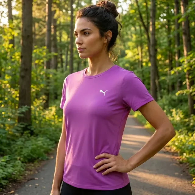 Camiseta Térmica Feminina Uv50+ Puma Manga Curta Original