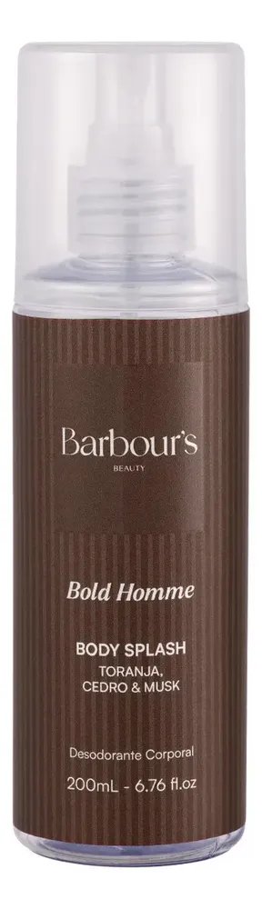 Body Splash Bold Homme Masculino Barbour's Beauty Desodorante Colônia 200 Ml Spray