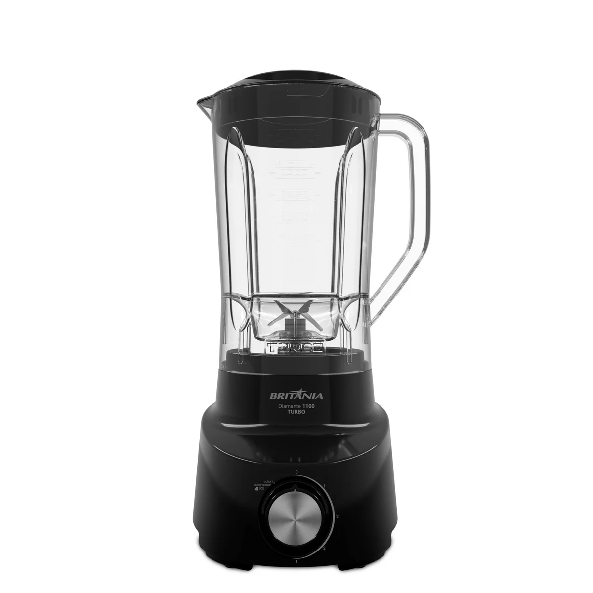 Liquidificador Britânia 2,6L 4 Velocidades Diamante 1100 PR 220V
