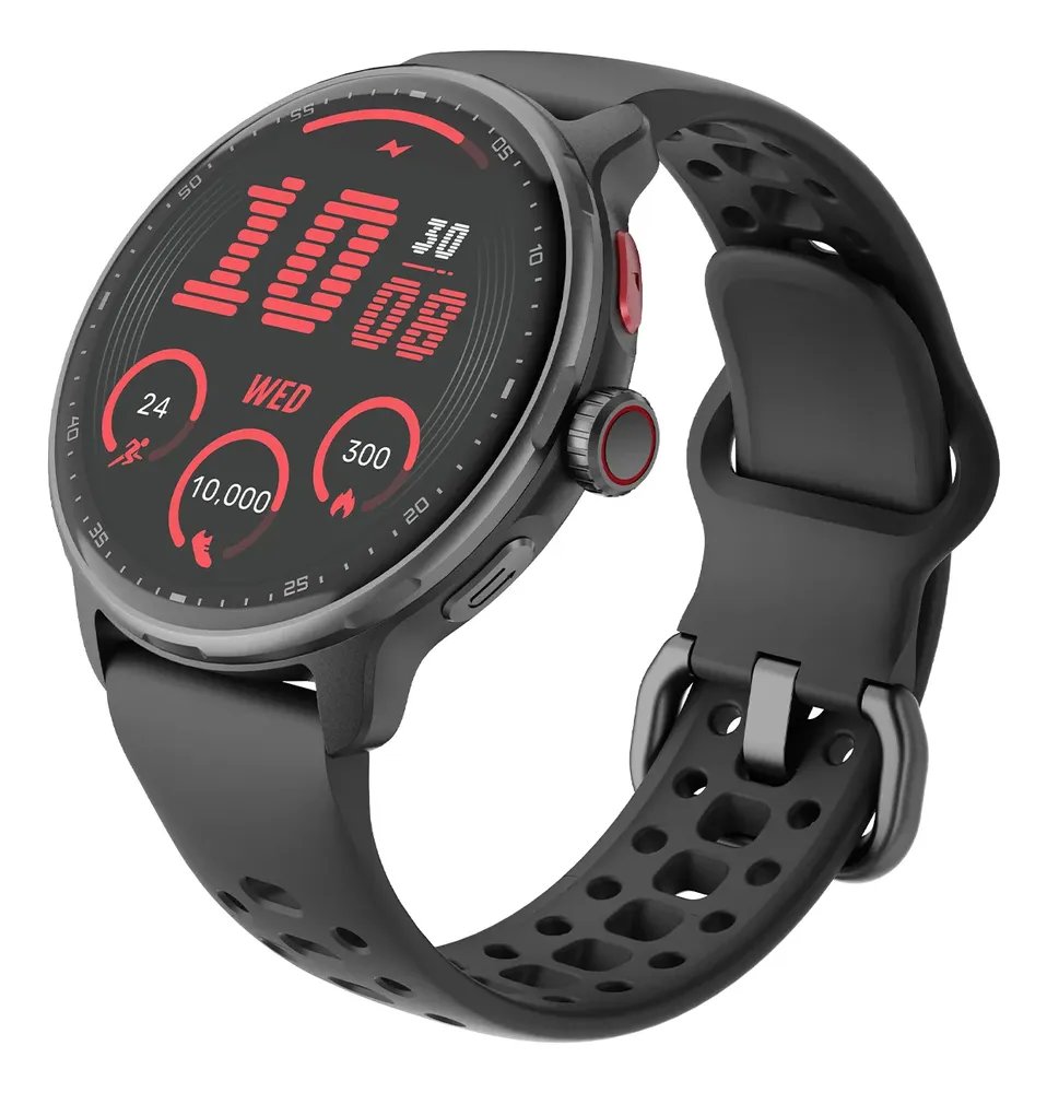 Relógio Inteligente Gps Smartwatch Amoled 3atm Outdoor Strar Preto Mesh