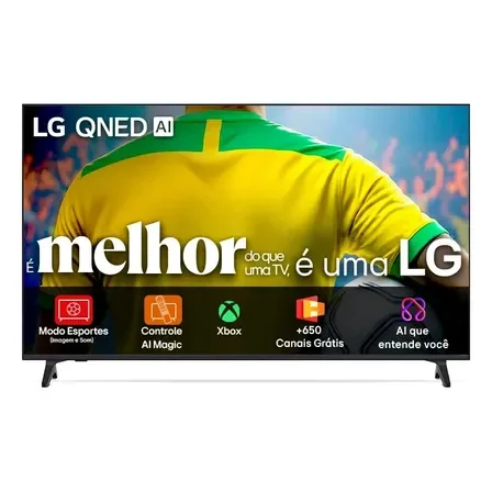 Smart Tv 4k 65" LG Qned73 Portal De Games Processador Ai 7 Ger8 4k Super Upscaling Google Cast Integrado Controle Ai Magic Webos 25 Modo Esportes Alerta De Esportes
