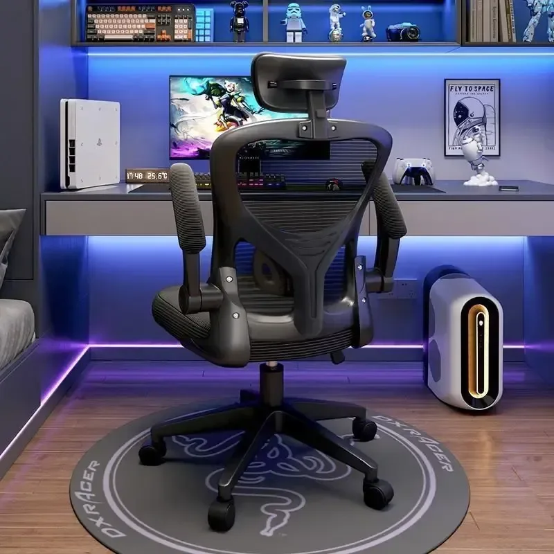 Cadeira Escritório Gamer Ergonômica Reclinável Giratoria 360 Preto Espuma De Malha