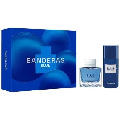 Kit Perfume Masculino Banderas Blue Seduction 1 Eau de Toilette de 100ml + 1 Desodorante Spray