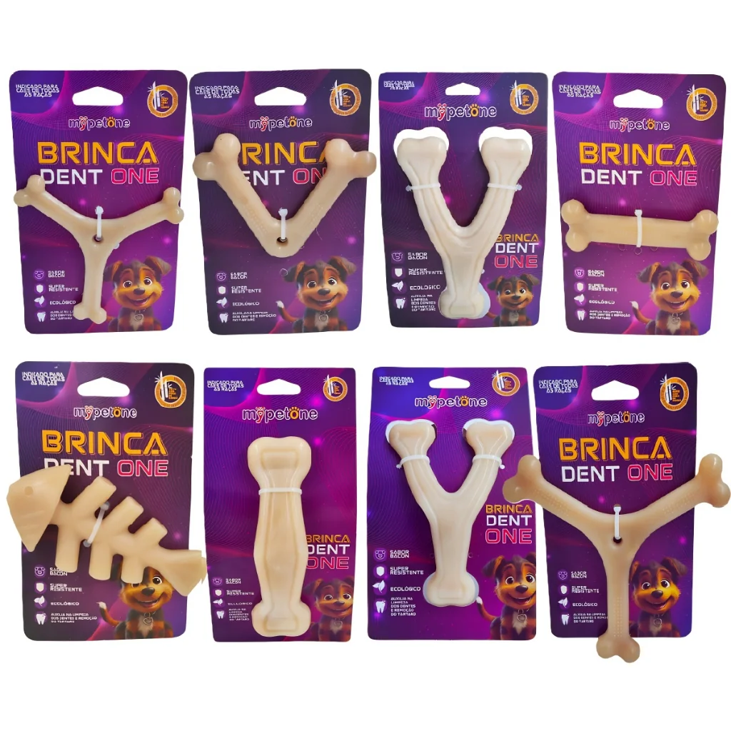 Brinquedo Osso Bamboo Brinca Dent One Sabor Bacon - MyPetOne