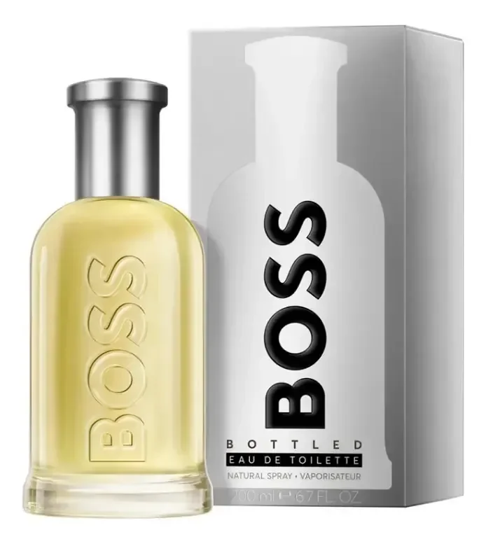 Perfume Boss Bottled ( Cinza - Tradicional ) 200ml Masculino