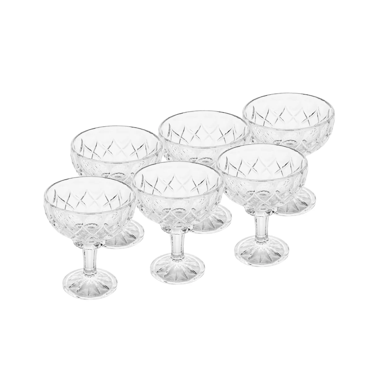 WOLFF - Conjunto 6 Taças de Sobremesa de Cristal Angel 260ml