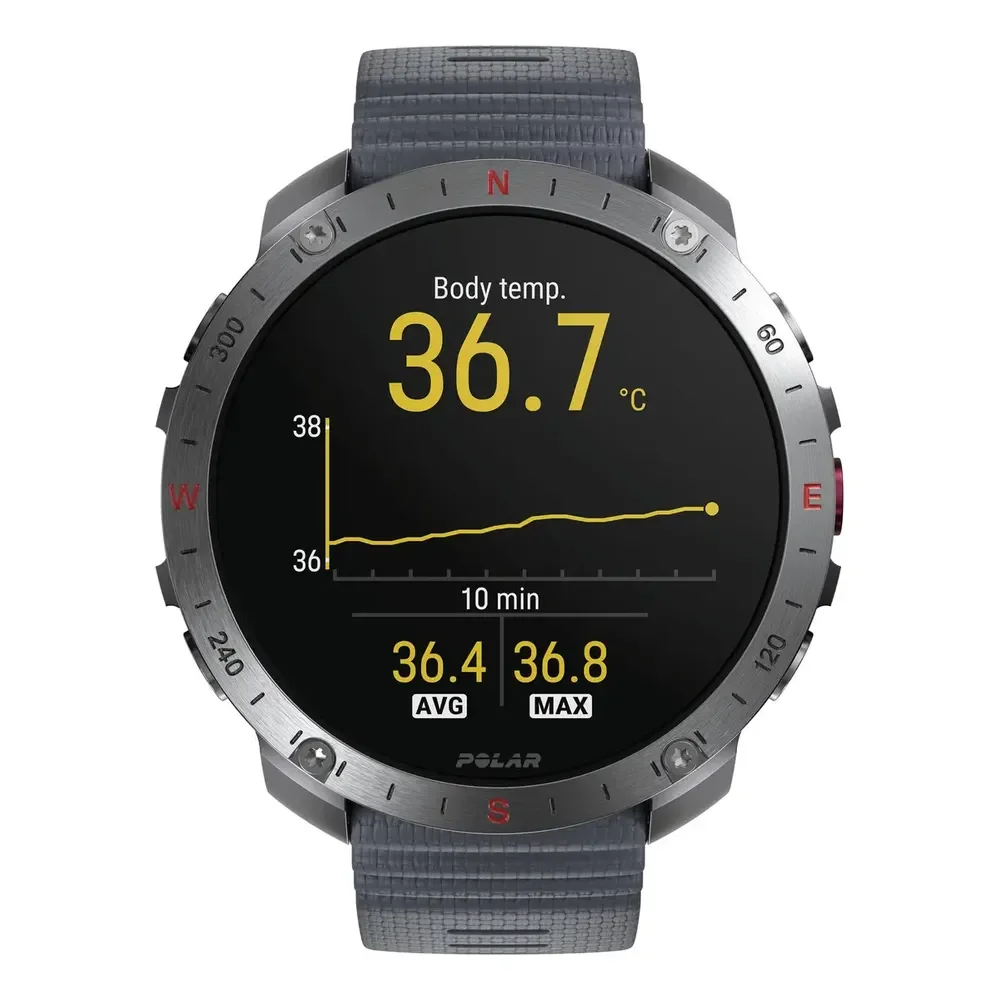 Relógio Outdoor Polar Grit X2 Pro Stone Gray Cinza S/l