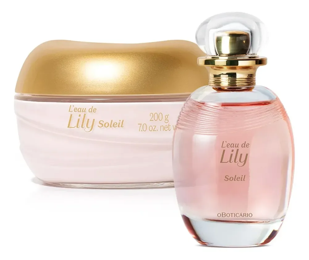 L'eau De Lily Soleil: Colônia 75ml + Creme Acetinado Corporal 200g