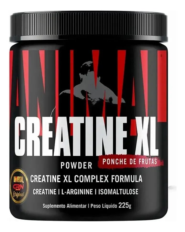Creatina Animal Xl 225g Sabor Ponche de Frutas Universal Nutrition