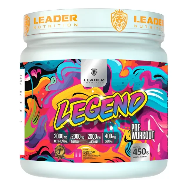 Pré Treino Legend Leader Arginina Hmb Taurina Trealose Cromo