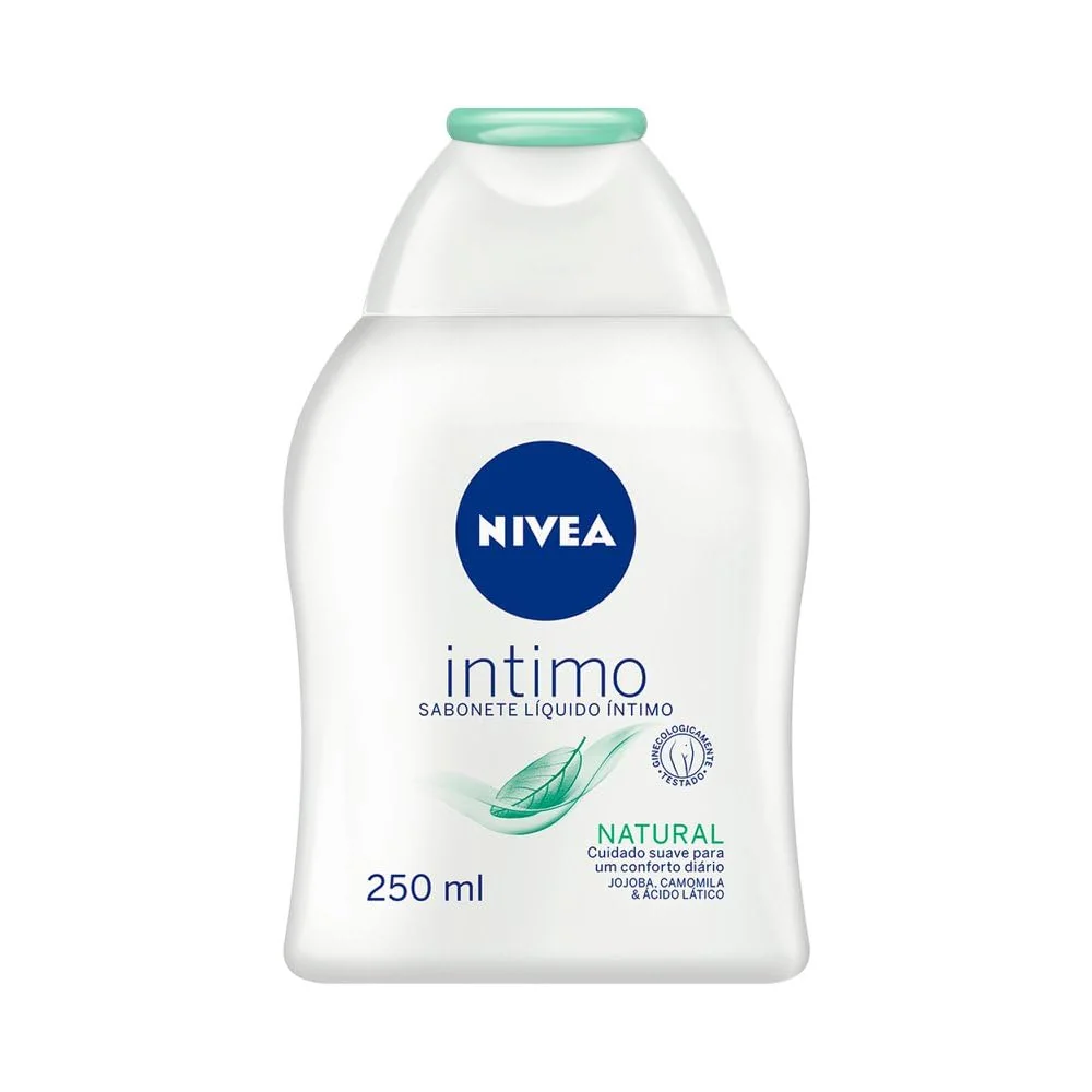 NIVEA Sabonete Líquido Íntimo 250ml – Limpeza Suave, pH Neutro, Óleo de Jojoba, Cuidado Delicado para uso diário
