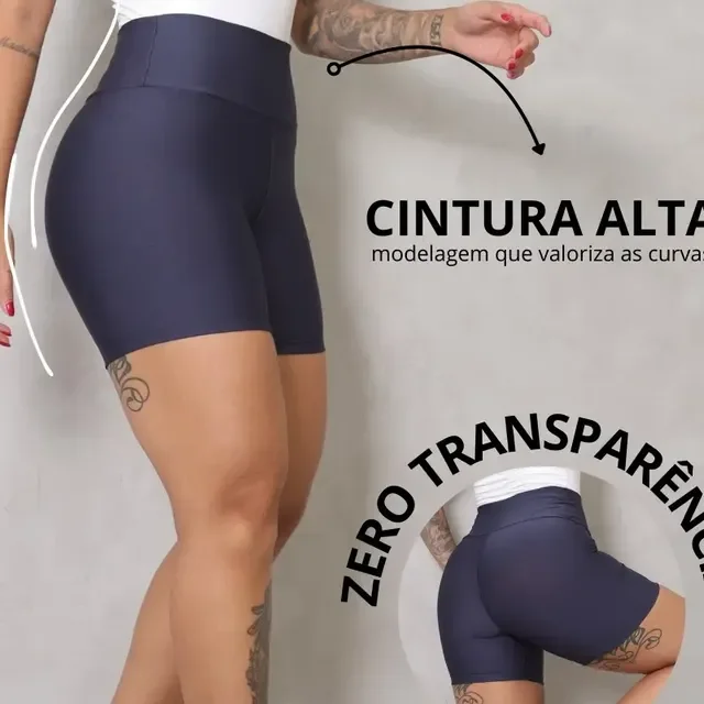Shorts Academia Feminino Modelador Zero Transparencia
