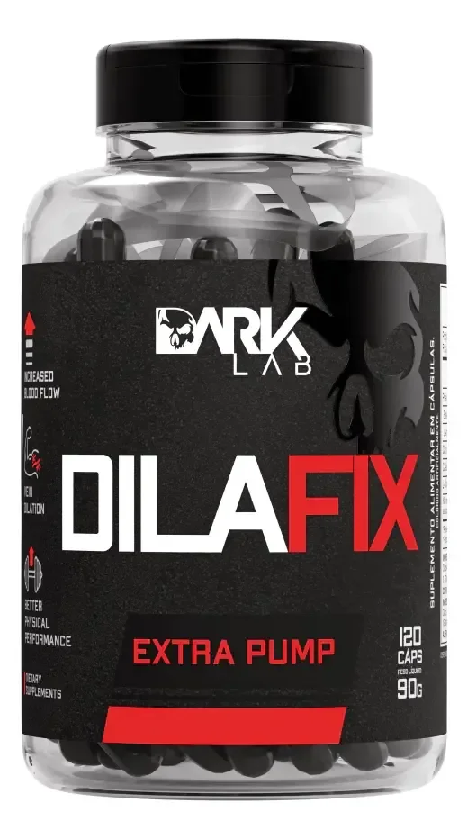 Vasodilatador Dilafix Extra Pump 120 Caps Dark Lab Sabor Sem sabor