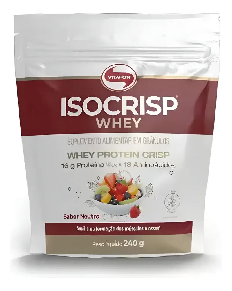 Isocrisp Whey Protein Chips 240g Pouch Vitafor Neutro