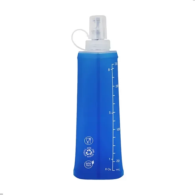 Garrafa Dobrável 250ml Ciclismo Corrida Caminhada Hidratação