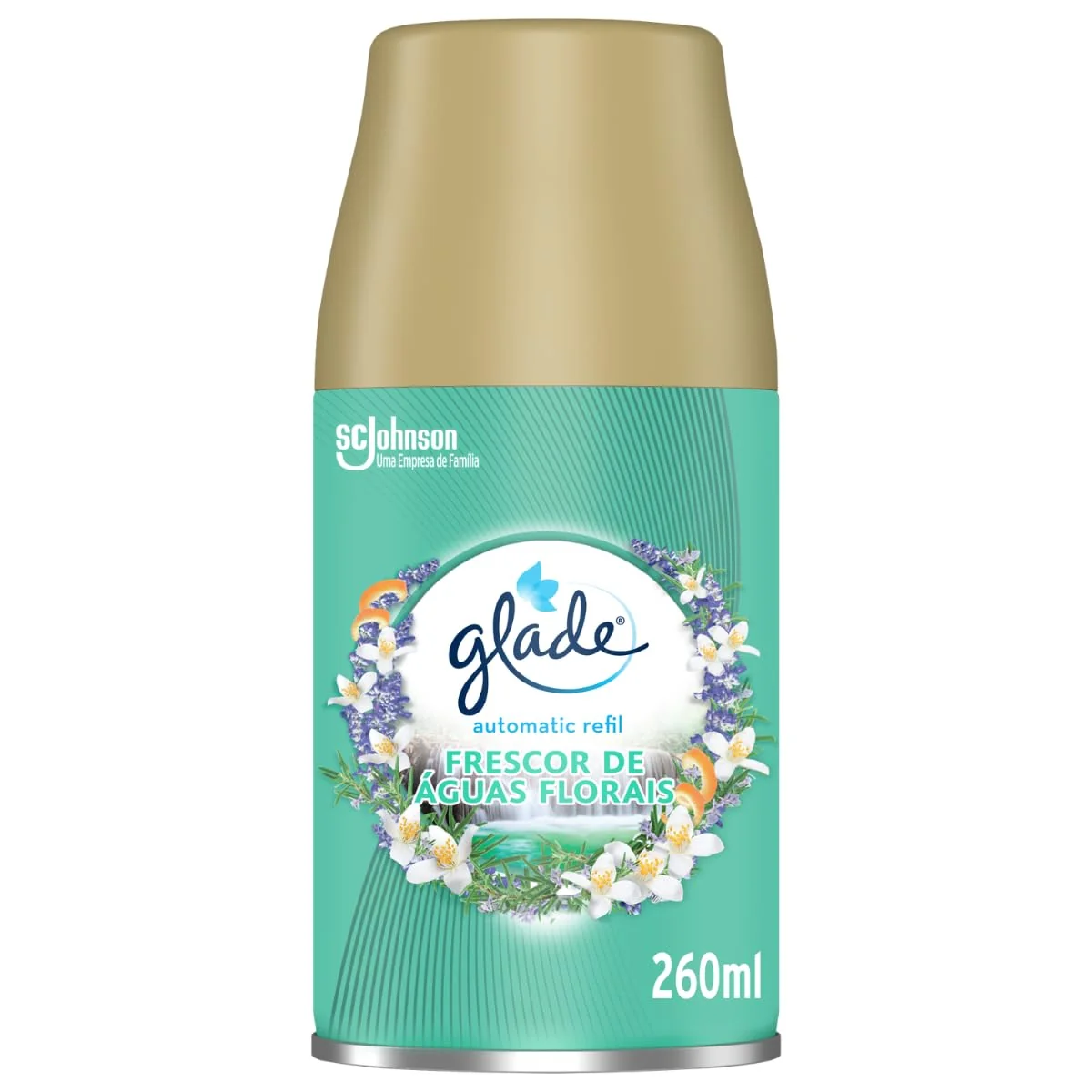 Glade Aromatizador de Ambiente Automático Águas Florais, Refil 260ml