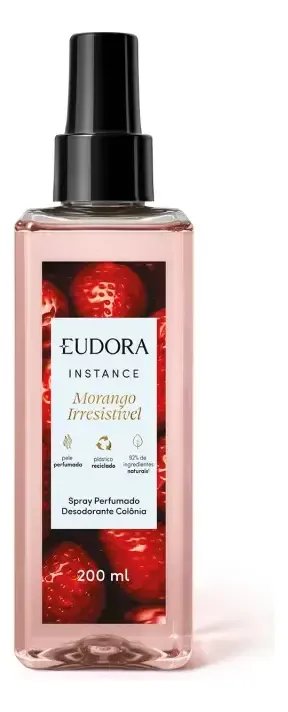 Eudora Instance Morango Irresistível Spray 200ml