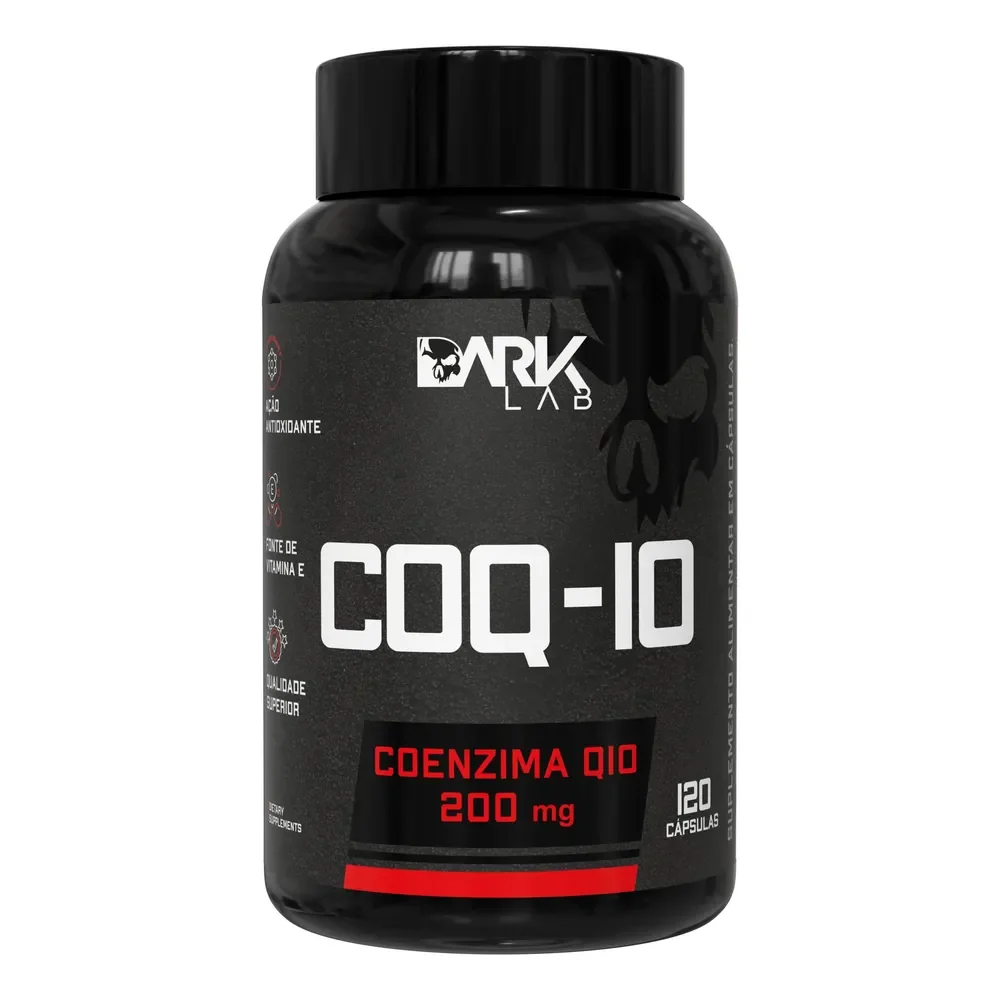 Coenzima Q10 200mg Por Porção 120 Cápsulas Dark Lab Sem Sabor