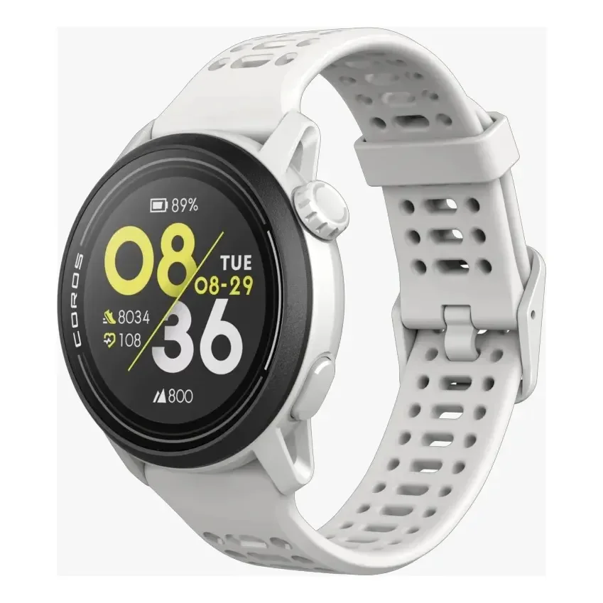 Coros Pace 3 Gps Dupla Frequencia Relógio Esportivo Treino Branco Silicone