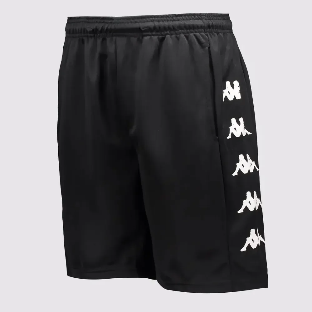 Bermuda Kappa Long Pocket C/ Bolso Academia Caminhada Preto G