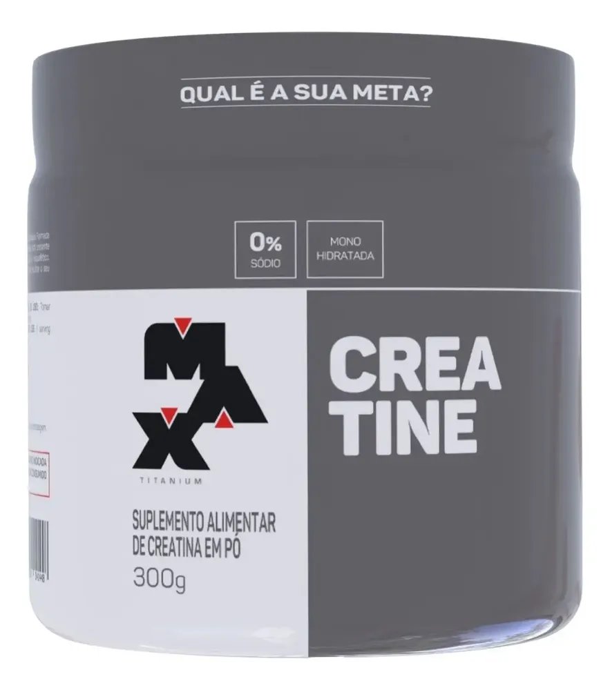 Creatina Monohidratada 300g Max Titanium Sem Sabor