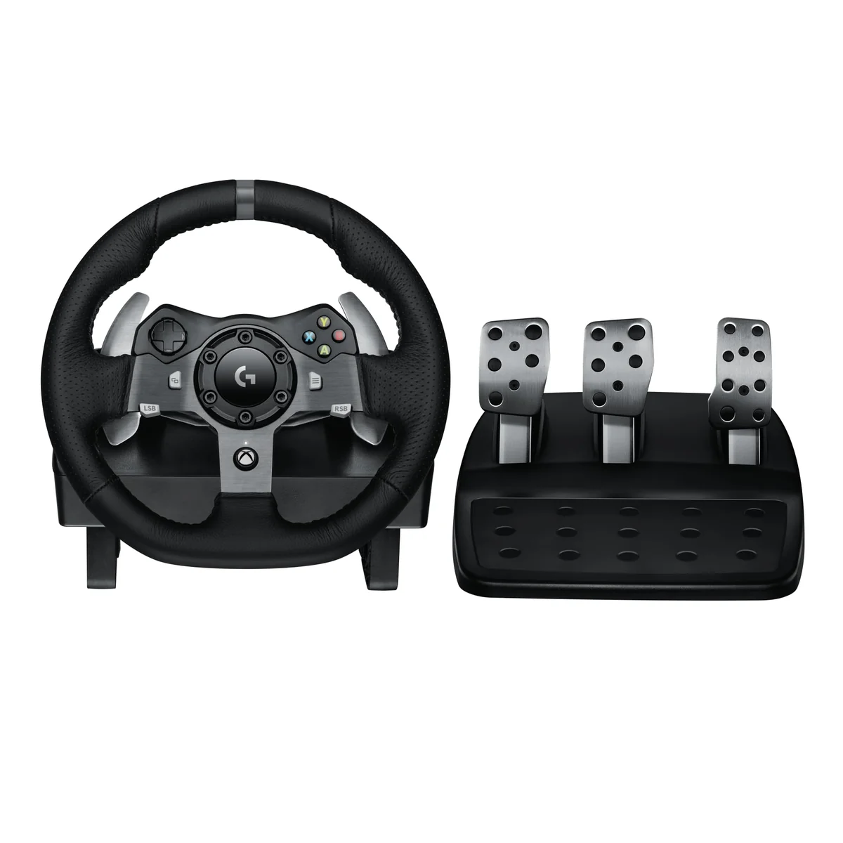 Volante Logitech G920 Driving Force e Pedais com Force Feedback para Xbox Series X|S, Xbox One, PC, Mac