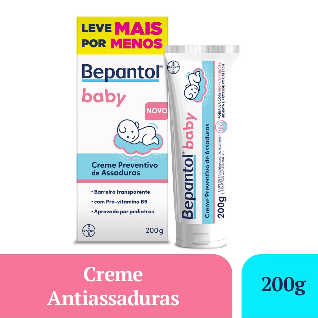 Creme Pomada de Assadura  Lanolina e Vit B5 200g Bepantol 