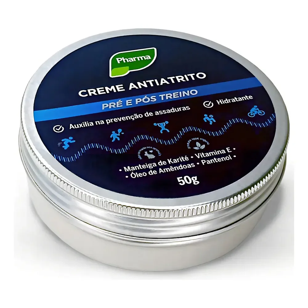 Creme Antiatrito Sport Contra Assaduras Para Atletas Ideal Para Corrida, Ciclismo, Corridas Longas E Esportes Intensos 50g - Pharma Amêndoas