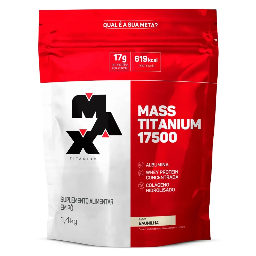 Hipercalórico Mass Titanium Refil 1,4Kg - Max Titanium