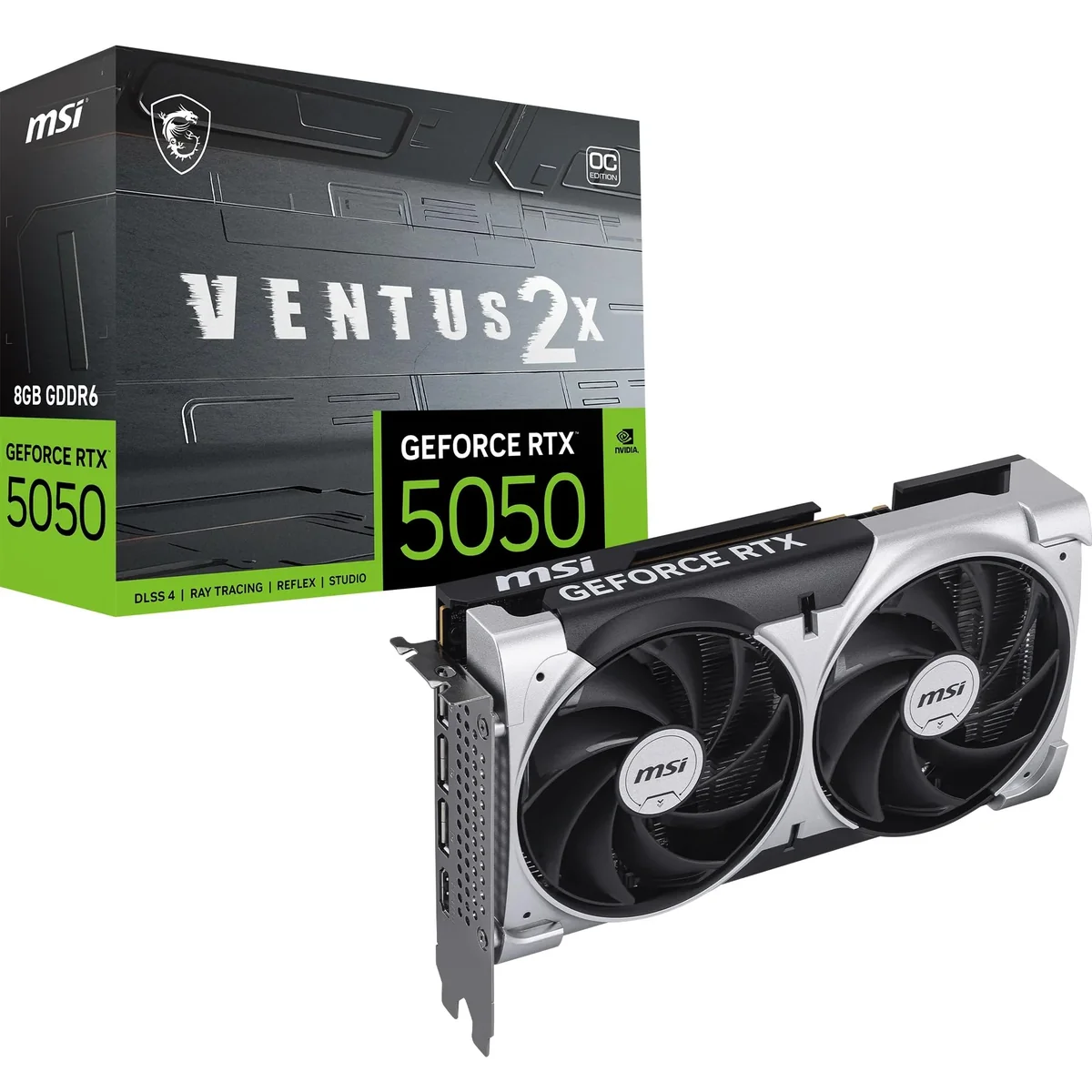 GPU NV RTX5050 8GB GDDR6 128BITS VENTUS 2X OC MSI 912-V538-010