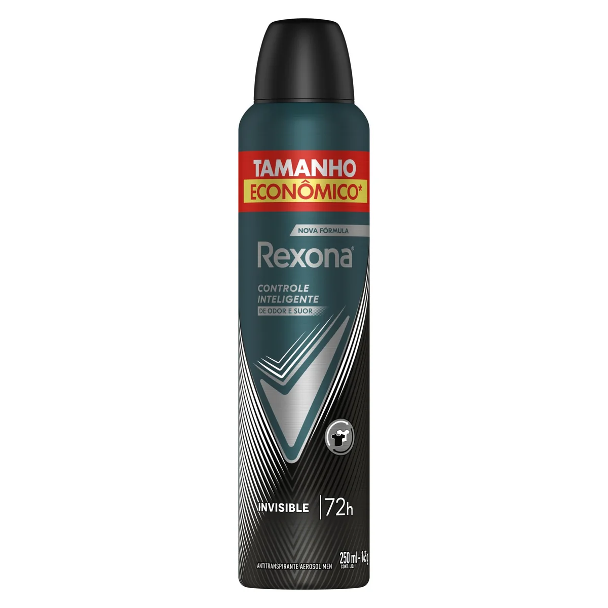 Rexona Antitranspirante Masculino Aerossol Invisible 250 ML, Leve Mais Pague Menos, Embalagem Pode Variar